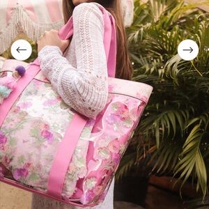 LoveShackFancy X 21SEEDS Marjorie Floral PVC Beach Tote